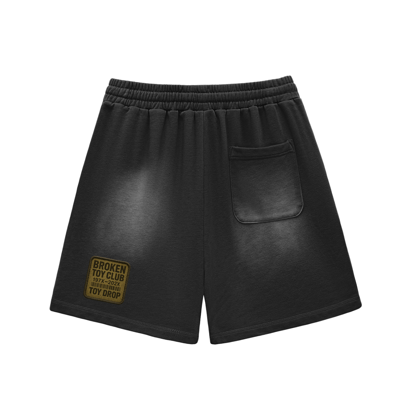 Sun Fade Raw Edge Cotton Shorts
