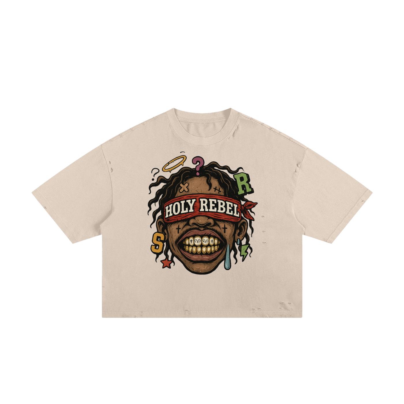 Classic Frayed Boxy Tee - 250 GSM