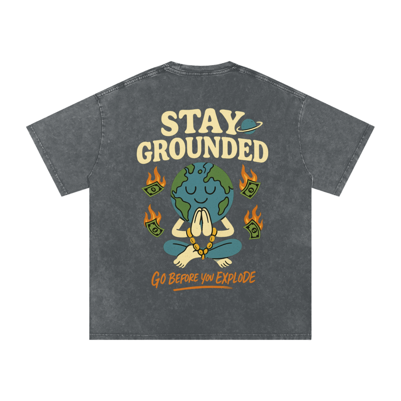 Acid Wash Oversize T-Shirt - 250 GSM