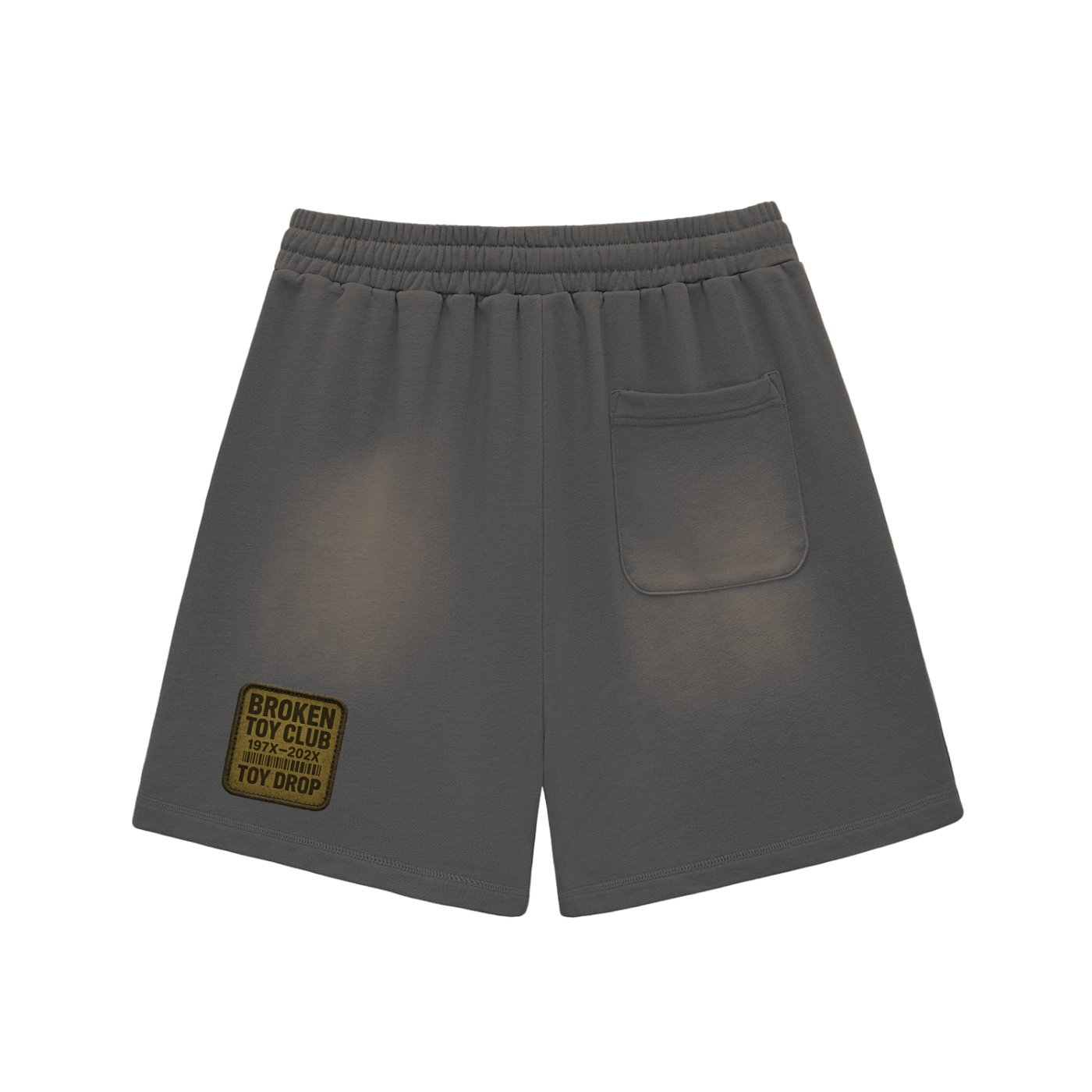 Sun Fade Raw Edge Cotton Shorts