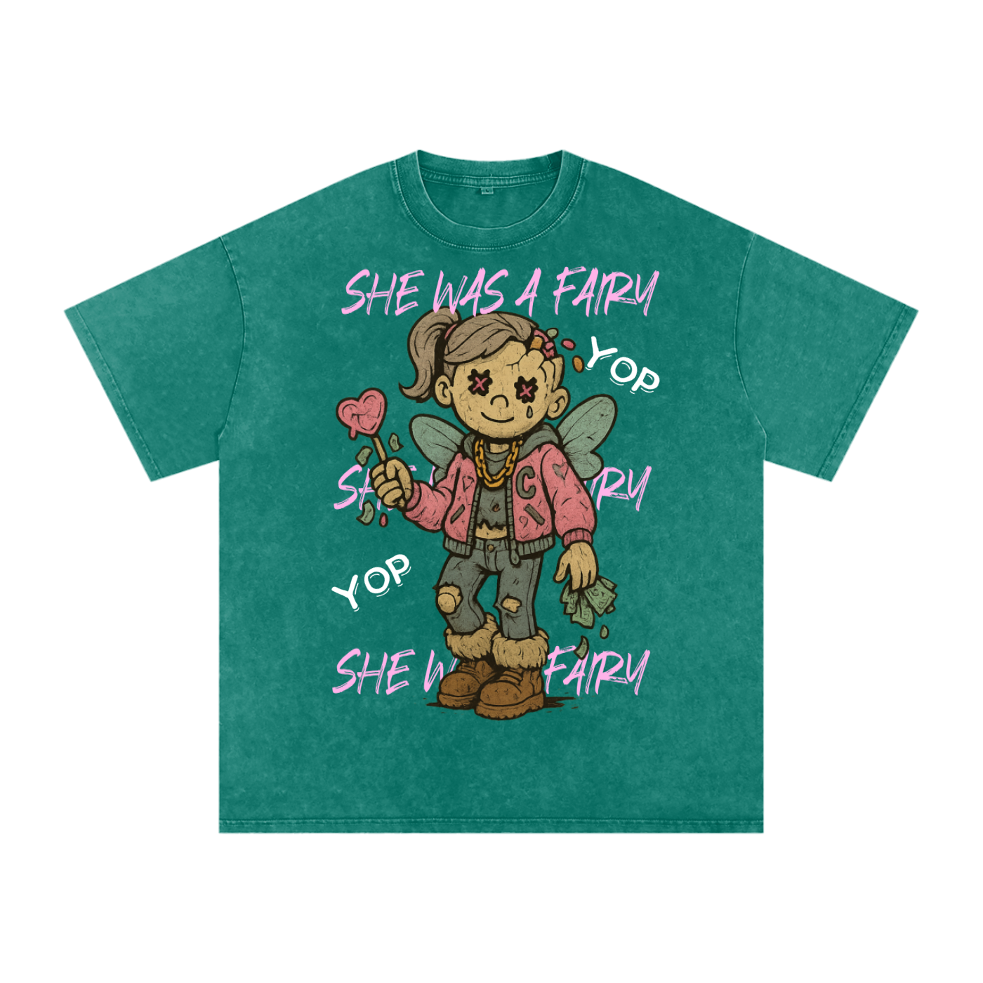 Acid Wash Oversize T-Shirt - 250 GSM