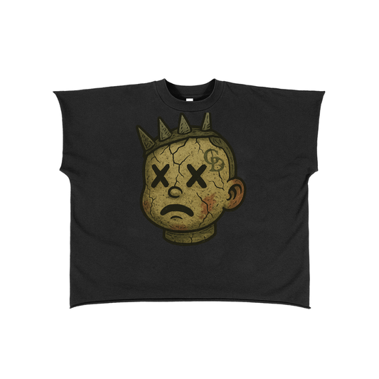 Raw Edge Boxy Non-Shrink T-Shirt