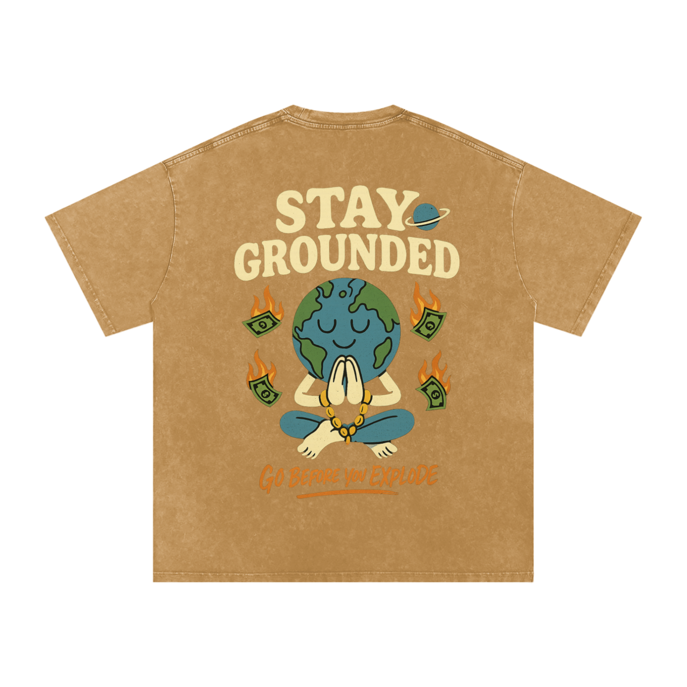 Acid Wash Oversize T-Shirt - 250 GSM