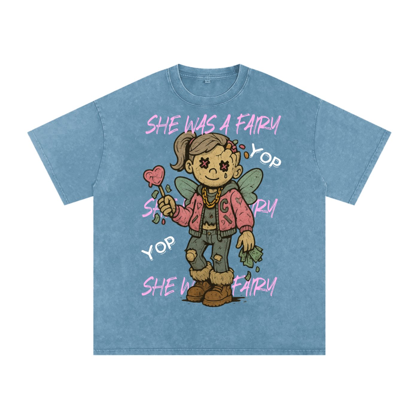 Acid Wash Oversize T-Shirt - 250 GSM