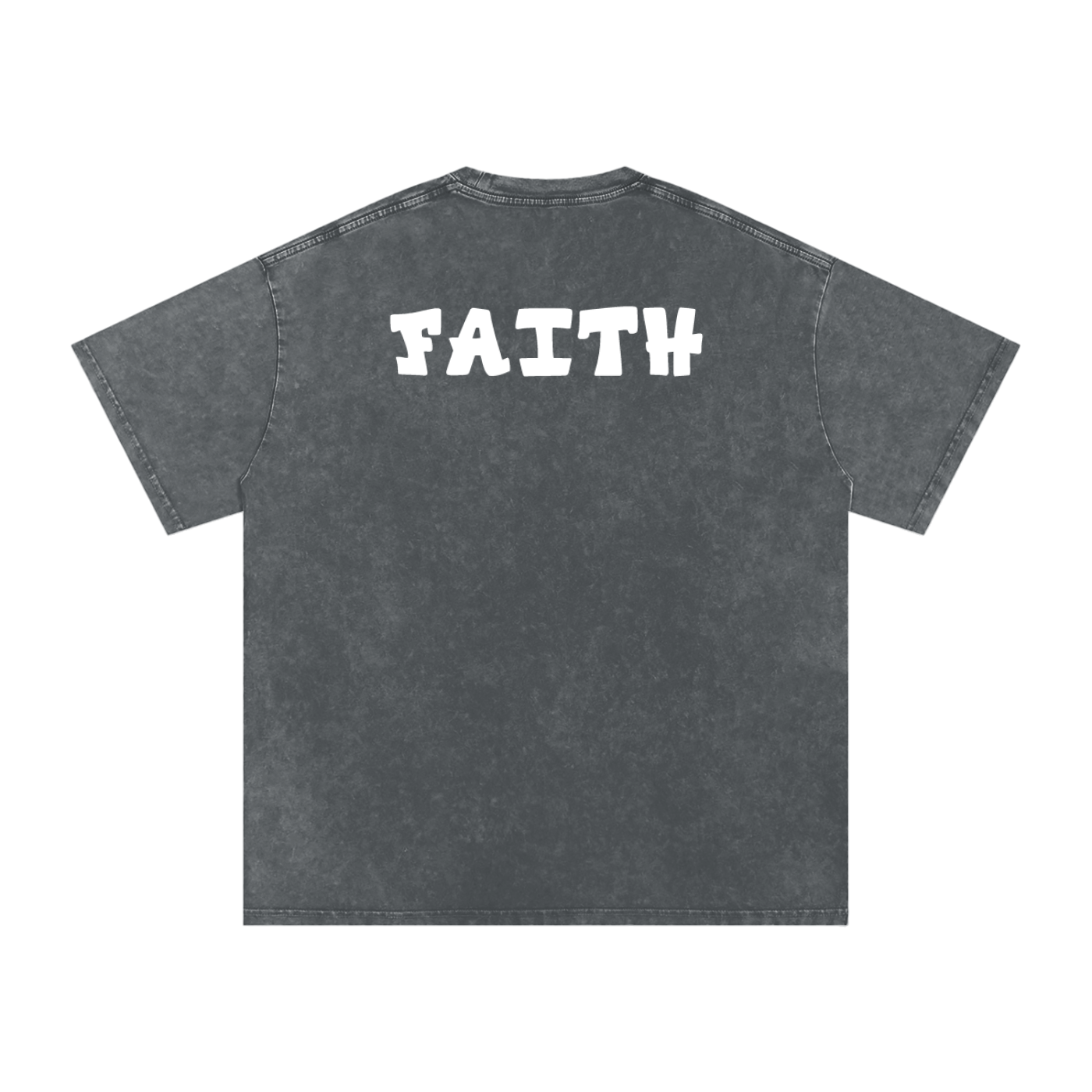Snow Washed Oversized Cotton T-Shirt