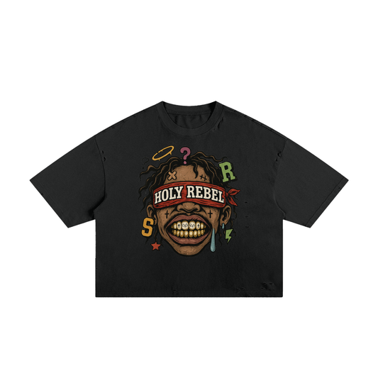 Classic Frayed Boxy Tee - 250 GSM