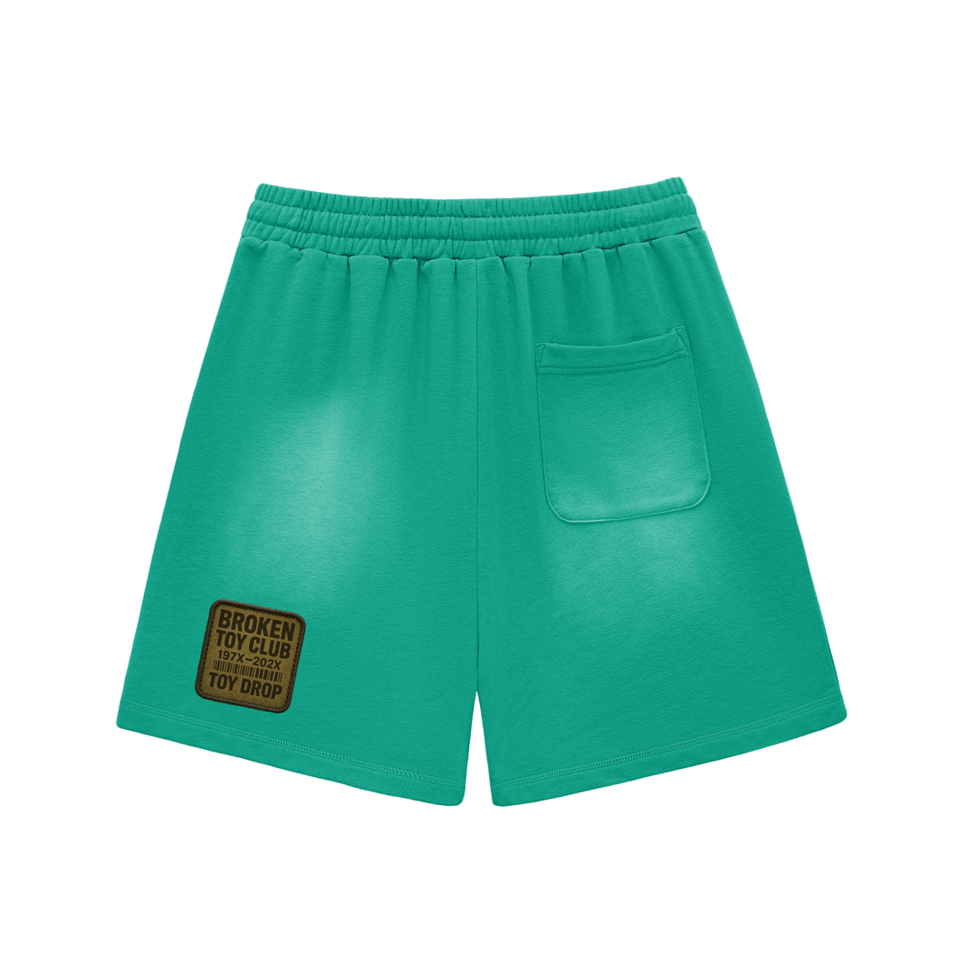 Sun Fade Raw Edge Cotton Shorts
