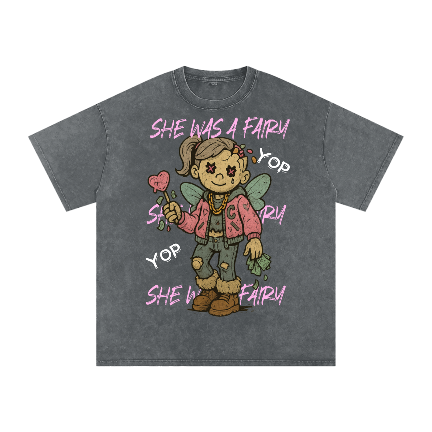 Acid Wash Oversize T-Shirt - 250 GSM
