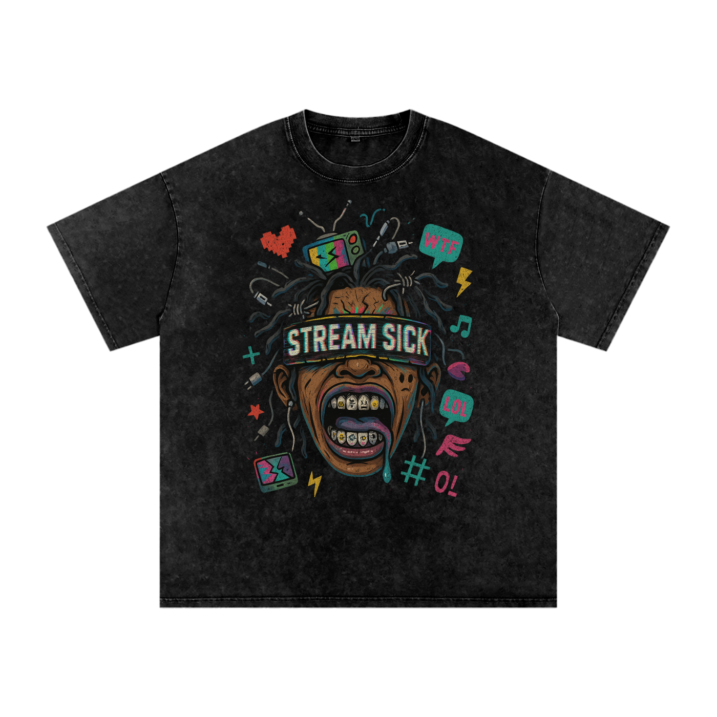 Acid Wash Oversize T-Shirt - 250 GSM